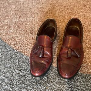 Allen Edmonds Mens Size 11 D Burgundy Grayson Tassel Loafers Classic Preppy